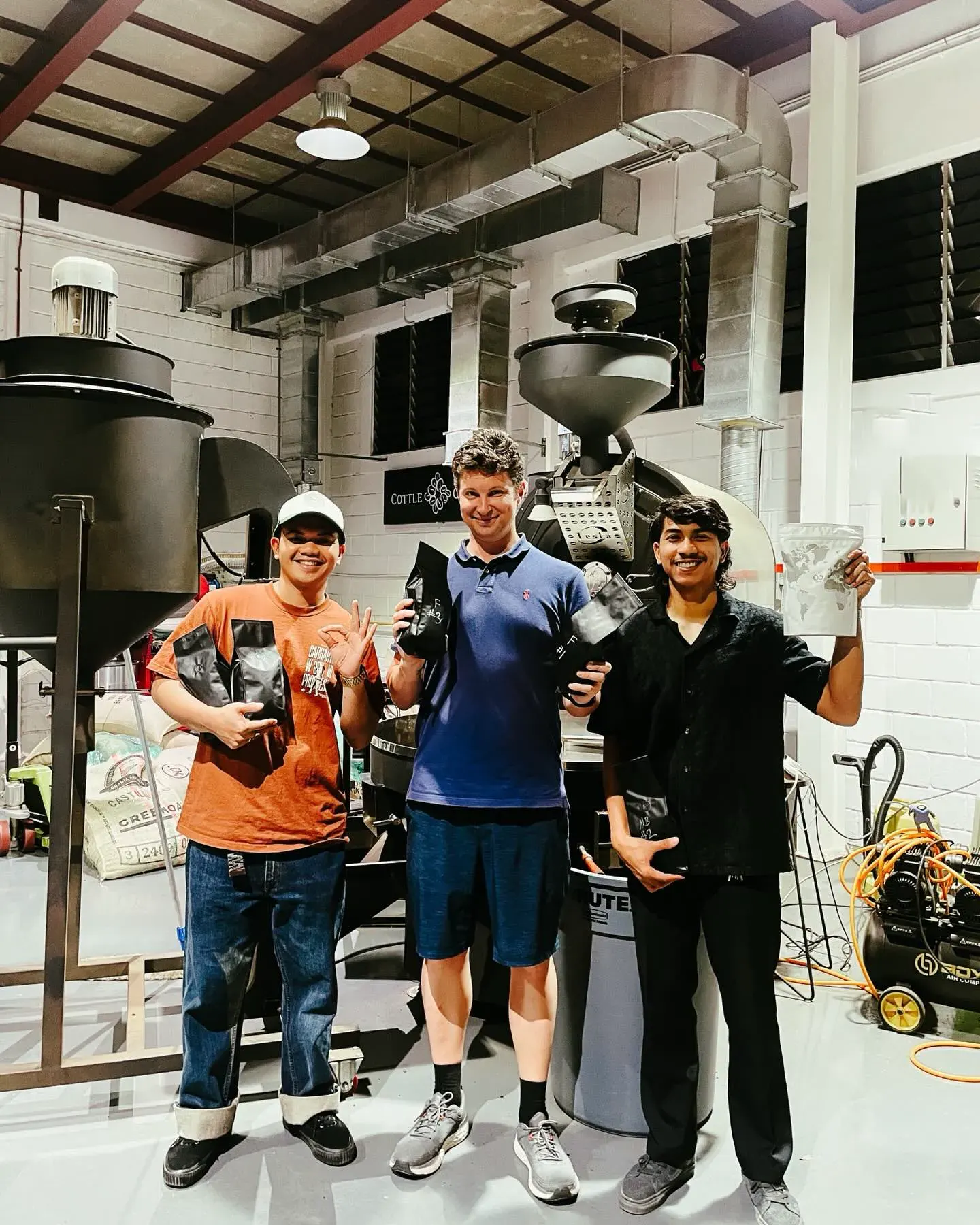 TBP baristas with their trainers at Cottle Coffee Academy