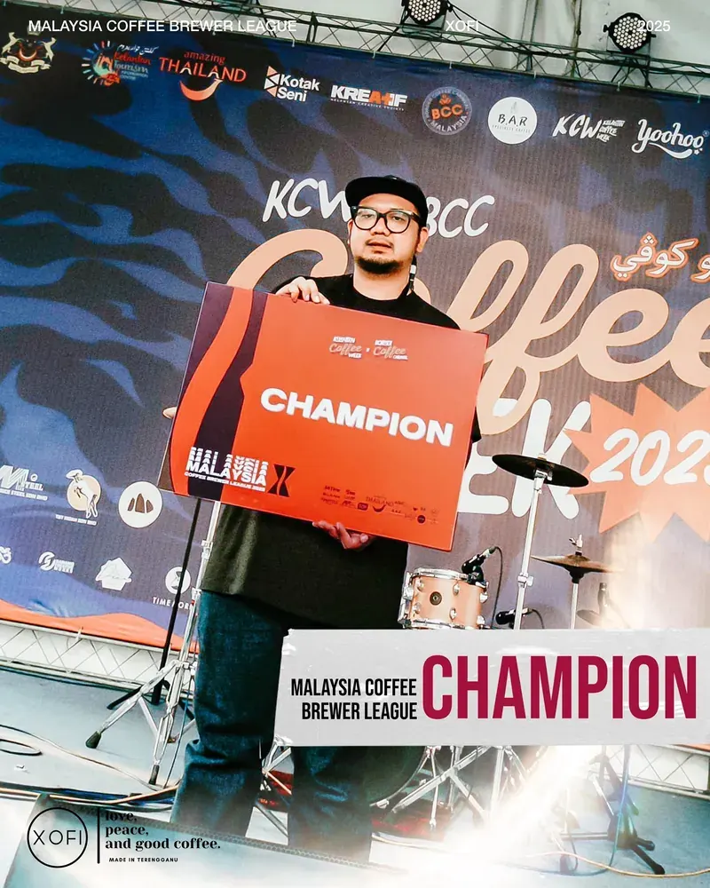 Najmuddin Yassin at the Malaysia Coffee Brewer League