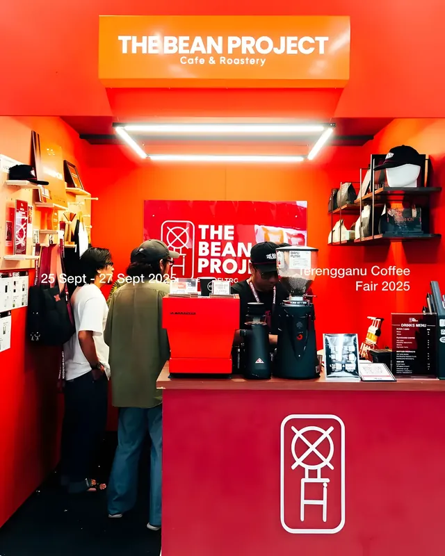 The red TBP booth at Terengganu Coffee Fair 2025